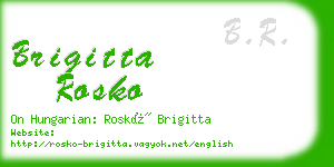 brigitta rosko business card